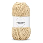 LindeHobby Fuzzy Chenille Silver Lurex 08 Beige oscuro