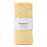 LindeHobby Macrame Lux, Cuerda de macramé, 1 mm 08 Amarillo claro