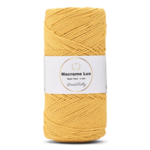 LindeHobby Macrame Lux, Cuerda de macramé, 1 mm 07 Amarillo
