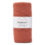 LindeHobby Macrame Lux, Cuerda de macramé, 1 mm 09 Naranja quemado