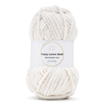 LindeHobby Fuzzy Chenille Gold Lurex 01 Blanco