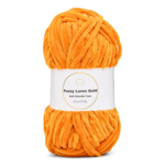 LindeHobby Fuzzy Chenille Gold Lurex 37 Naranja