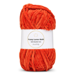LindeHobby Fuzzy Chenille Gold Lurex 25 Terracotta