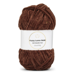 LindeHobby Fuzzy Chenille Gold Lurex 20 Café amargo