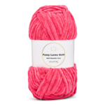 LindeHobby Fuzzy Chenille Gold Lurex 21 Rosa azúcar oscuro
