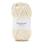 LindeHobby Fuzzy Chenille Gold Lurex 10 Crema (beige claro)