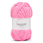 LindeHobby Fuzzy Chenille Gold Lurex 48 Rosa neón claro