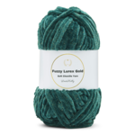 LindeHobby Fuzzy Chenille Gold Lurex 46 Verde pato