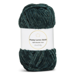 LindeHobby Fuzzy Chenille Gold Lurex 19 Verde oscuro nefrita