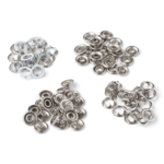 LindeHobby Botones de Presión, 20 unidades, 9.5 mm Blanco