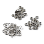 LindeHobby Botones de Presión, 20 unidades, 9.5 mm Acero inoxidable