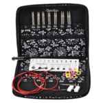 ChiaoGoo Set de Agujas Circulares Intercambiables Twist Red Lace, Small, 10 cm