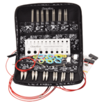 ChiaoGoo Set de Agujas Circulares Intercambiables Twist Red Lace, Complete, 10 cm