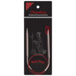 ChiaoGoo Agujas Circulares Knit Red Acero Inoxidable (23-100 cm) 40 cm