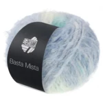 Lana Grossa Basta Mista 116 Blanco roto/Gris claro/Gris azul/Verde blanco/Turquesa/Turquesa menta