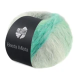 Lana Grossa Basta Mista 121 Gris claro/gris/blanco/jade/turquesa/petróleo