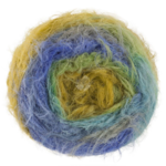 Lana Grossa Basta Mista 101 Amarillo mostaza/Verde tilo/Azul real/Azul vaquero/Gris/Gris ratón