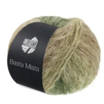 Lana Grossa Basta Mista 120 Jade/verde grisáceo/verde reseda/camel/topo