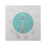 KnitPro Chakra Marcadores de Puntos, Plata