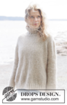 262-24 Frosted Oats Sweater by DROPS Design