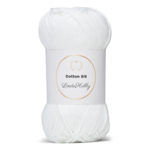 LindeHobby Cotton 8/8 – Natural Harmony, 10 ovillos 019 Bianco