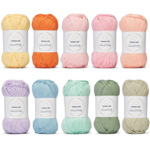 LindeHobby Cotton 8/8 - Soft Pastel Dream, 10 ovillos