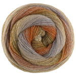 Lana Grossa Gomitolo Gala 4028 Arena/beige grisáceo/óxido/naranja/naranja verdoso/caqui/verde junco/beige claro
