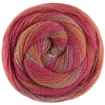Lana Grossa Gomitolo Gala 4032 Violeta grisáceo/rosa/rojo tomate/amarillo anaranjado