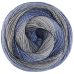 Lana Grossa Gomitolo Gala 4030 Gris ratón/gris/azul acero/azul marino/azul zafiro/gris claro