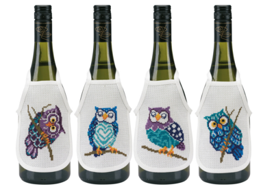 Kit de bordado Búhos 10 x 15 cm