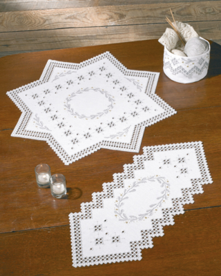 Kit de bordado Hardanger cesta 12 x 17 Ø