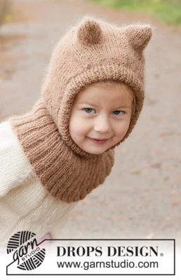 50-1 Forest Cub Balaclava by DROPS Design