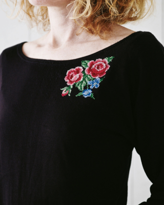 Kit de Bordado Rosas 10 x 10 cm