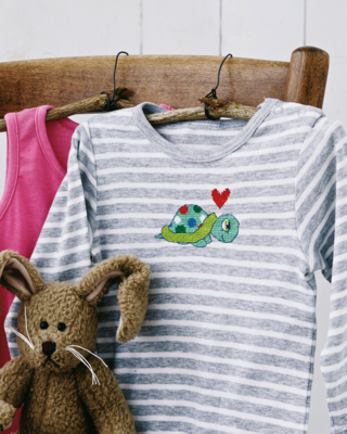 Kit de Bordado Tortuga 7 x 9 cm