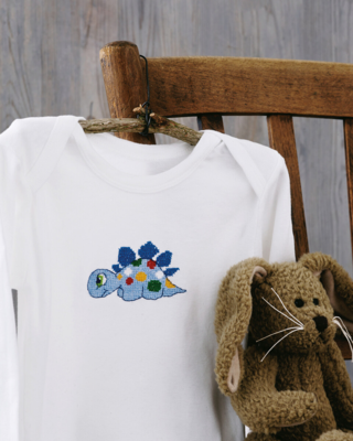 Kit de Bordado Dino 7 x 9 cm