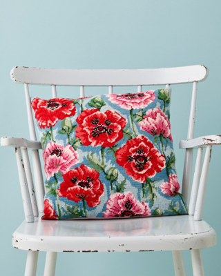 Kit de Bordado Amapolas 39 x 39 cm