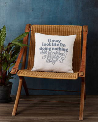 Kit de bordado It may look 40 x 40 cm