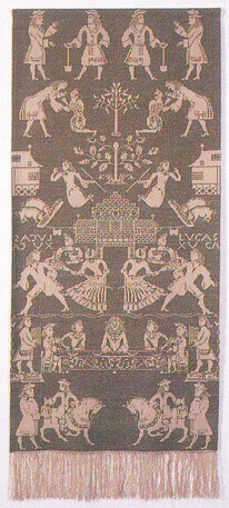 Kit de bordado Beiderwand azul 81 x 193 cm