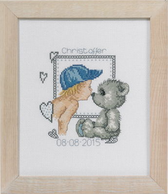 Kit de bordado Beso de oso Cristofer 19 x 23 cm