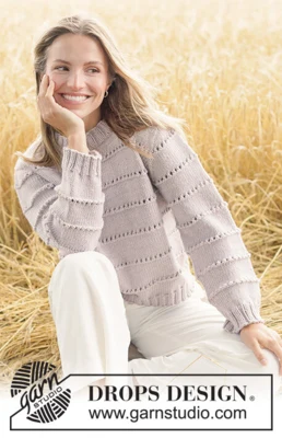 267-33 Seashell Sweater by DROPS Design