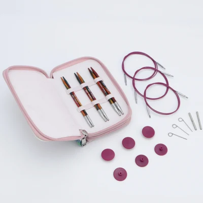 KnitPro Symfonie 2 Juego de Agujas Intercambiables Circulares, Starter Set, 13 cm