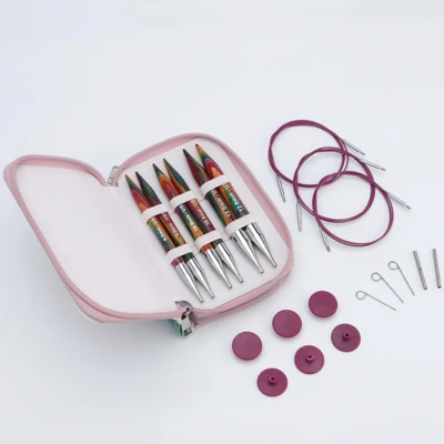 KnitPro Symfonie 2 Juegos de Agujas Intercambiables Circulares, Chunky, 13 cm