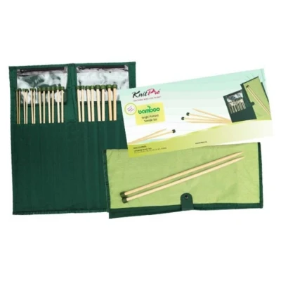 KnitPro BAMBOO Juego de alfileres para suéter 33 cm