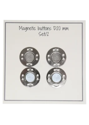 Go Handmade Botones magnéticos 20 mm (2 piezas)