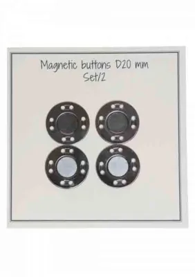 Botones magnéticos hechos a mano Go 20 mm (2 piezas)