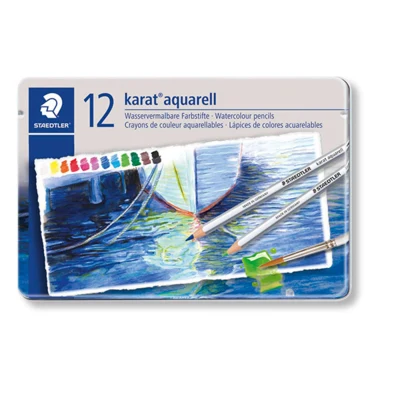 STAEDTLER Karat Lápices de Colores Acuarelables, 12 piezas