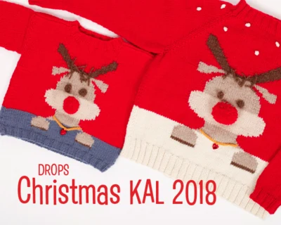 DROPS Christmas Knit-Along 2018 - Blusa para niños