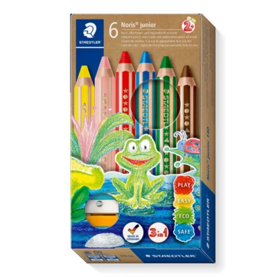 STAEDTLER Buddy Crayones 3 en 1, 6 piezas