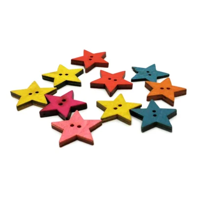 HobbyArts Pull Buttons Star, 10 piezas