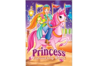 Libro para colorear A4 Princesa y Caballo, 16 páginas
